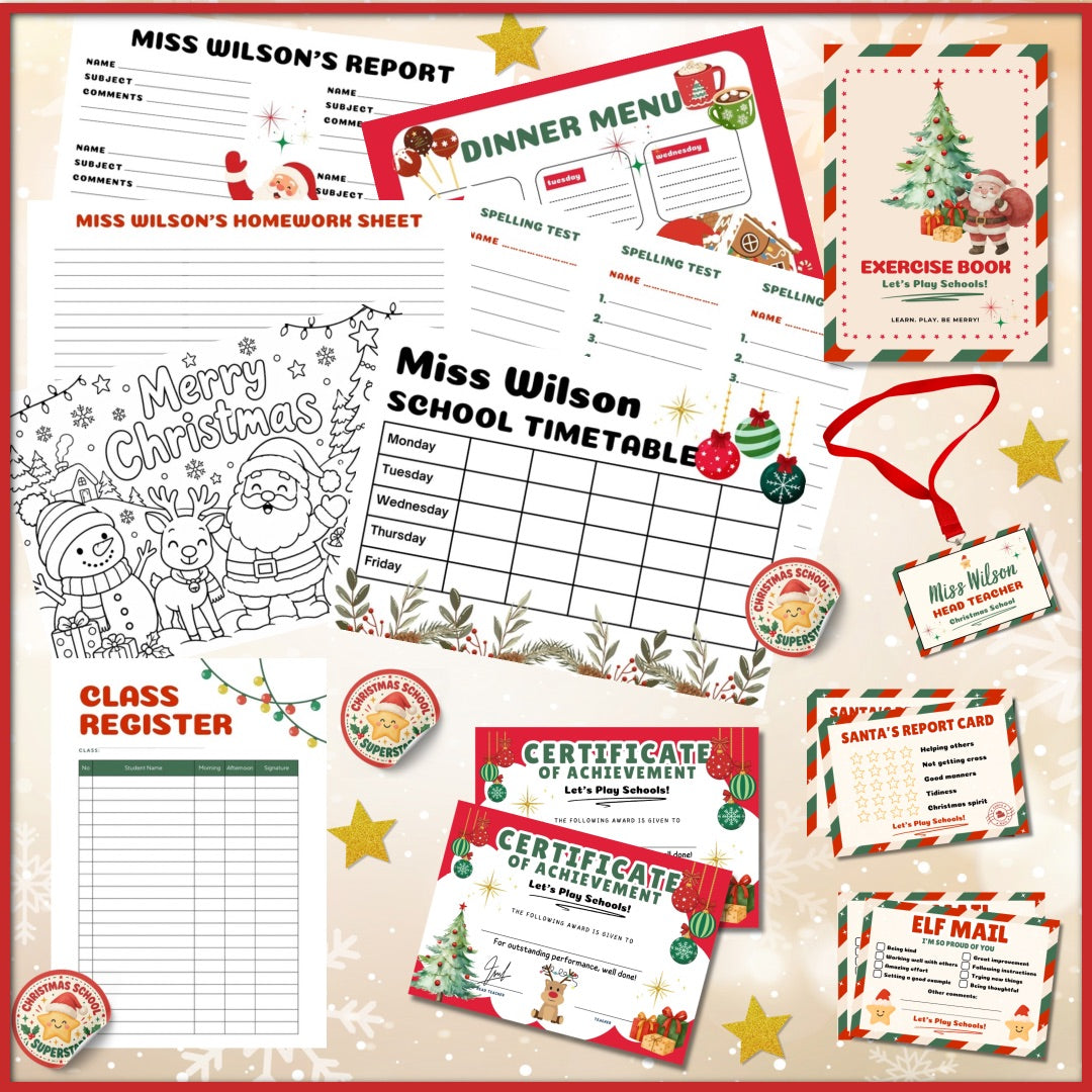 Personalised Christmas School Box