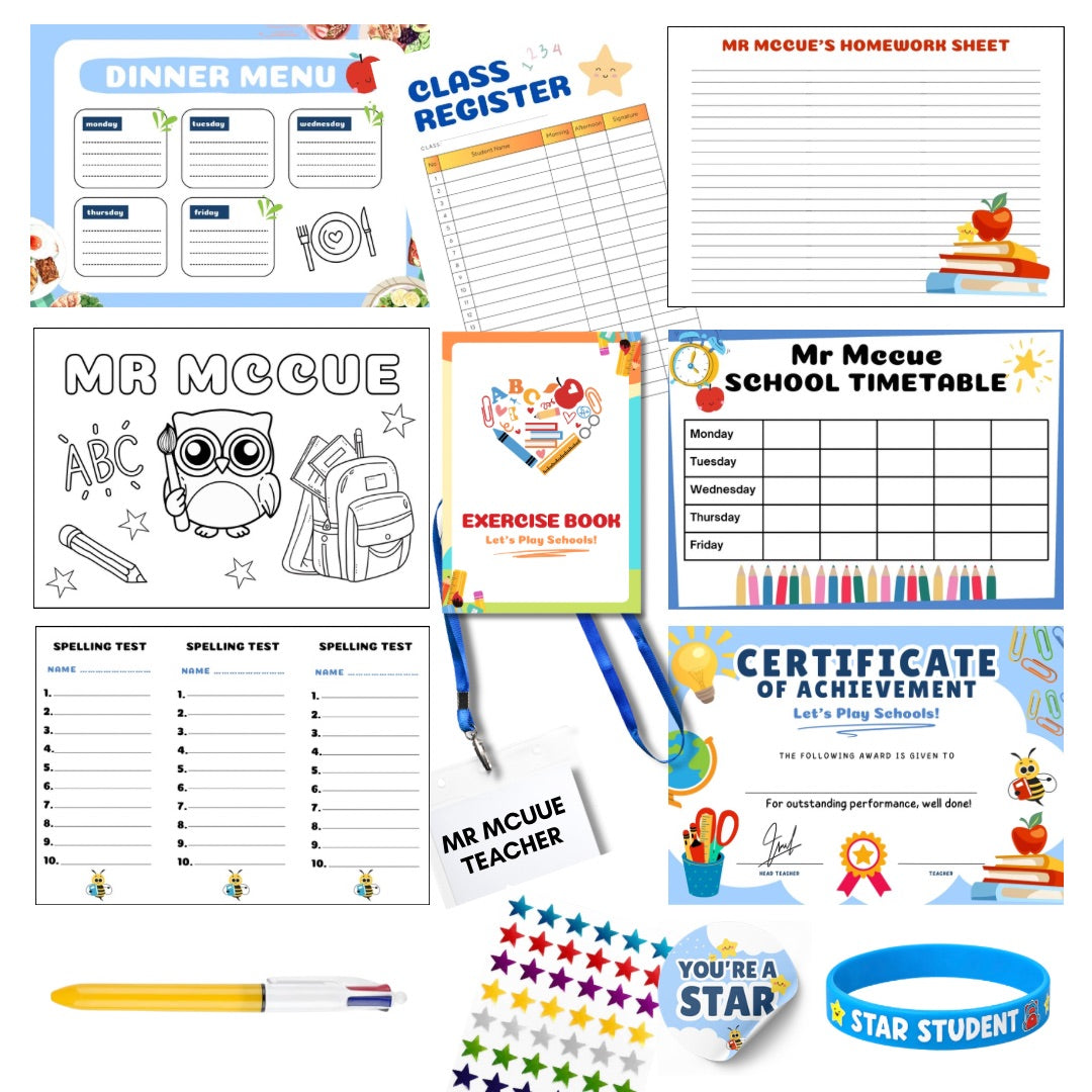 Personalised Let’s Play School Box