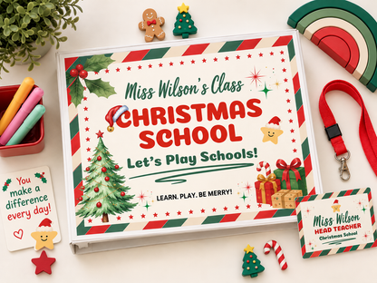 Personalised Christmas School Box