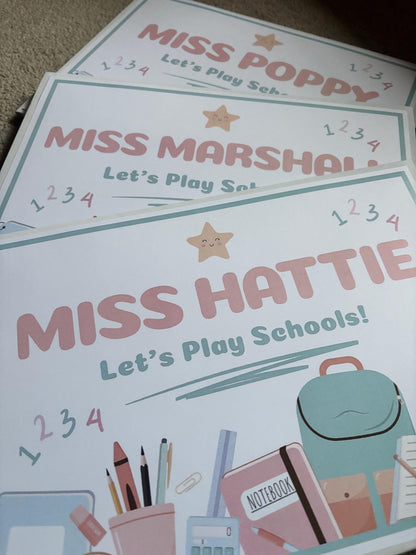 Personalised Let’s Play School Box